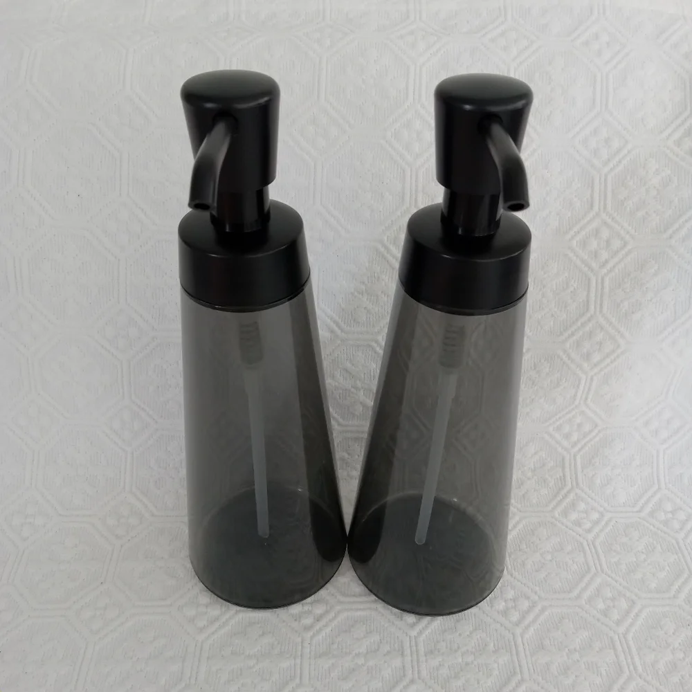 TARGET Room Essentials Plastic Black Soap/Lotion dispensers *NEW Set of 2.